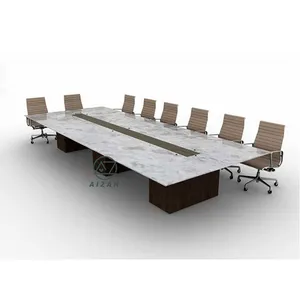 غرفة اجتماعات حديثة للمكتب مقاس كبير 20 مقعدًا 30 مقعدًا طاولة مؤتمرات