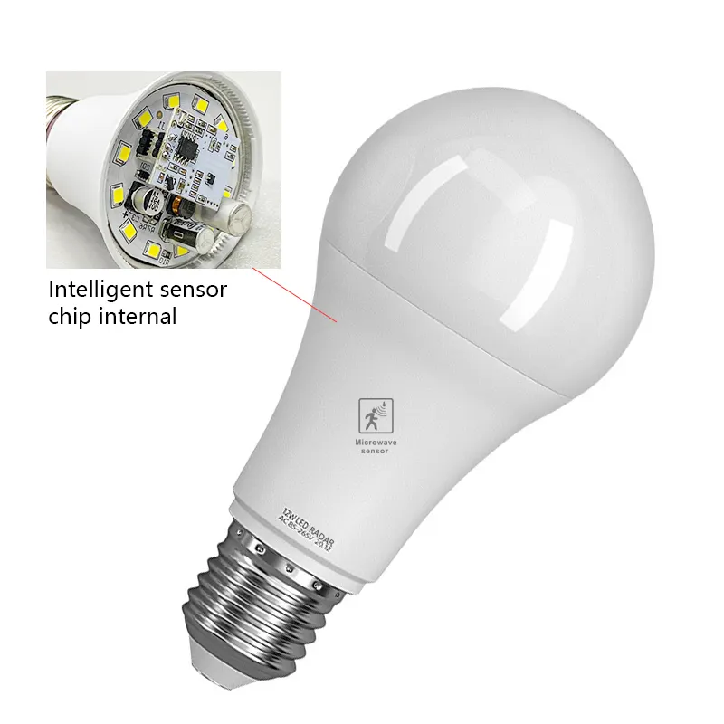 Free Sample Factory Supply Radar Led Bulb no Switch Control Intelligent Bulbs E27 Sensor Control Home Led Lights