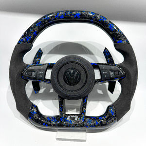 Volante Deportivo de Fibra de Carbono y Cuero para Automóvil, Compatible con R8 MK7 MK8 MK6 MK5 MK4 Polo GTI <span class=keywords><strong>GTD</strong></span> GTE <span class=keywords><strong>Golf</strong></span> R <span class=keywords><strong>Golf</strong></span> 7 <span class=keywords><strong>Golf</strong></span> <span class=keywords><strong>8</strong></span> - Product Image 3
