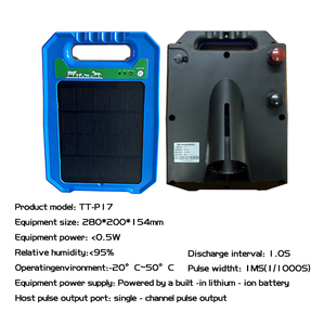 Chargeur de clôture <span class=keywords><strong>solaire</strong></span> pour l'agriculture et l'élevage, pour empêcher l'intrusion des animaux sauvages, électrificateur de clôture électrique - Product Image 6