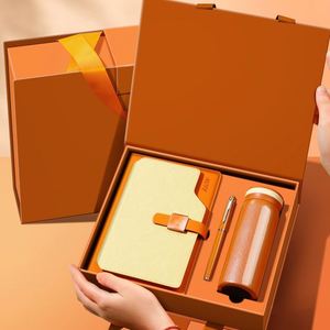 Custom Company Executive Gift Set <b>A5</b> Stainless Steel Notebook Pen Business <b>Notepad</b> Office Welcome Gifts Promotional Stationery - Product Image 2