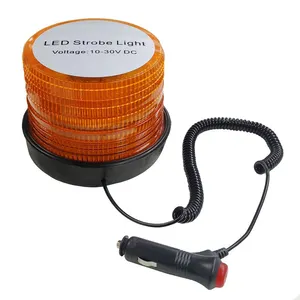 Luz de Baliza LED Giratoria Intermitente, Luz de Advertencia de Seguridad, Lámpara de Advertencia Estroboscópica Ámbar con Tornillo para Montacargas, Tractor, Camión, Autobús - Product Image 1