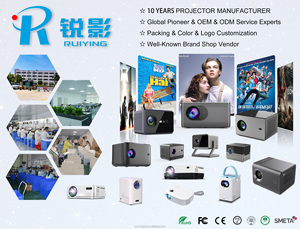 RuiYing 2026 Nuovo Arrivo Proiettore Portatile 720p per Home Theater con Supporto 1080p Full HD, Batteria Integrata e Android 13.0 per Uso Esterno - Product Image 6