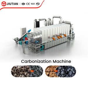 Machine de fabrication de charbon de bois à partir de sciure de bois, équipement de carbonisation continue pour la rentabilité des crédits carbone - Vente chaude - Product Image 4