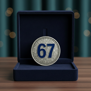 Medalla <span class=keywords><strong>de</strong></span> Plata Personalizada en Oferta, Diseño <span class=keywords><strong>de</strong></span> Meme 67, <span class=keywords><strong>Patrón</strong></span> Texturizado, Moneda Conmemorativa <span class=keywords><strong>de</strong></span> Recuerdo para Colección - Product Image 4