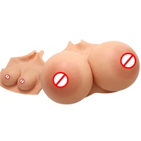 Seins artificiels sexy, grande taille S, réalistes, pour poupée transgenre, en silicone, avec coussinets de tétons triangulaires réutilisables