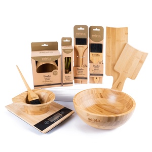 Juego de pinceles para tinte de pelo, de bambú ecológico, para peluquería, gran oferta, venta al por mayor - Product Image 1