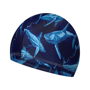 Nouveau <span class=keywords><strong>bonnet</strong></span> <span class=keywords><strong>de</strong></span> <span class=keywords><strong>bain</strong></span> en tissu polyester et élasthanne, pour adultes, hommes, femmes, étudiants et grands enfants, haute élasticité, confortable pour la tête - Product Image 5