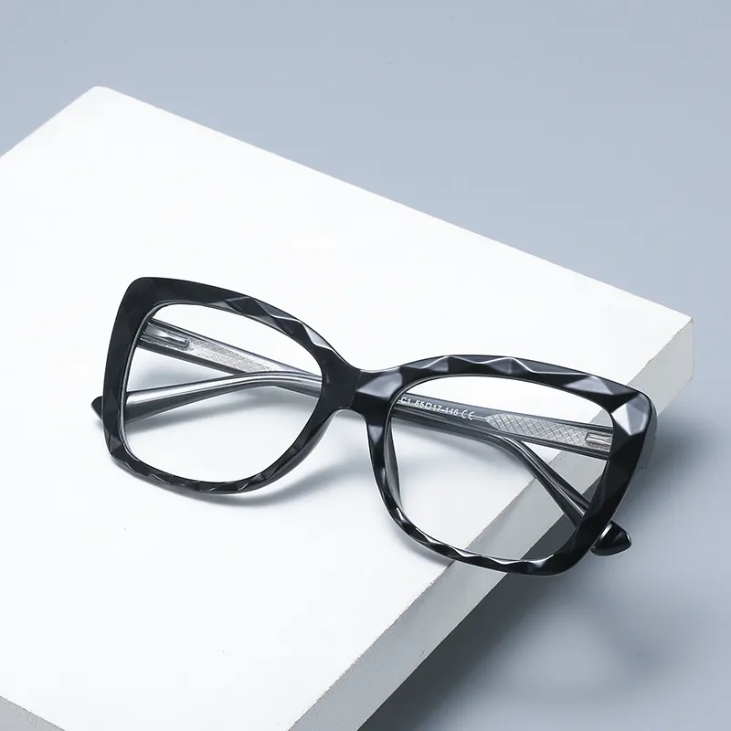 Bingkai Kacamata Baca Kristal Desain Baru Mode Grosir Bingkai Penghalang Cahaya Biru Anti