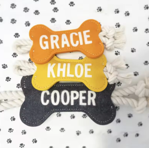 Juguetes Ecológicos Interactivos para Perros, de Fieltro, con Forma de Hueso, Duraderos, para Limpieza Dental, Masticación y Salud Bucal - Product Image 3