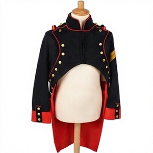 Men's Napoleonic Uniform Coat Double Breasted Waterproof Woolen Historical Custom Logo Winter Reenactment Outerwear - Product Image 1