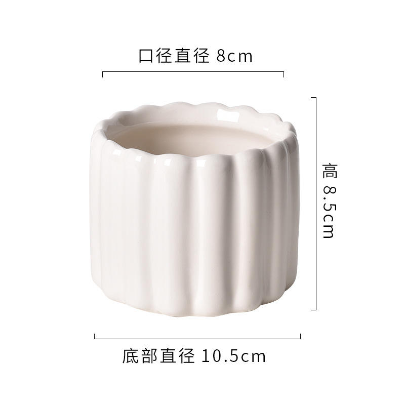 Colonne romaine 9cm blanc brillant moyen