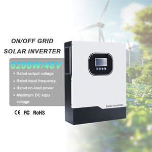 ระบบไฮบริดโซลาร์ 6.2 กิโลวัตต์ MPPT 230 โวลต์ คลื่นไซน์บริสุทธิ์ 220 โวลต์ - Product Image 1