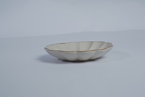 New Arrival Modern Matte <b>Black</b> Irregular Shaped Plate Unique <b>Serving</b> <b>Tray</b> with Dividers for Sushi Sashimi Salad Appetizer - Product Image 5