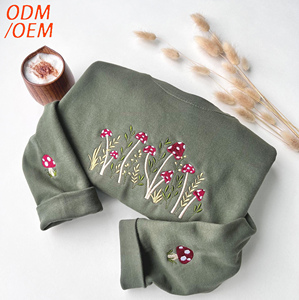 เสื้อฮู้ดดี้ปักลาย 3 มิติ แบบสั่งทำพิเศษ ผ้าฝ้าย 100% ทรงพูลโอเวอร์ ODM เสื้อกันหนาวอุ่นสบายสำหรับฤดูหนาว พร้อมลายปัก 3 มิติ ดีไซน์แฟชั่น - Product Image 1