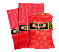 Groene raffia zakken 34x77cm, draagvermogen 13kg, voor fruit, legumes en groenten