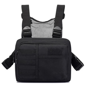 Riñonera de moda para hombre, riñonera multifuncional Oxford para correr, bolsas de mensajero de nailon con decoración de botones - Product Image 2