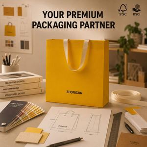 Bolsas de Compra de Papel Reciclables, Biodegradables y Ecológicas con Asas de Cuerda de Algodón, Logotipo Impreso Personalizado para Boutique de Ropa - Product Image 3