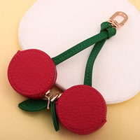 Porte-monnaie Écologique en Cuir PU Motif Fraise, Citron, Pomme, Pendentif Clé, Accessoires d'Anniversaire – Qualité Usine Fiable