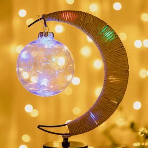 Eid Moon Lamp LED Ball Lamp Iron Moon Lamp Decoración - Product Image 3