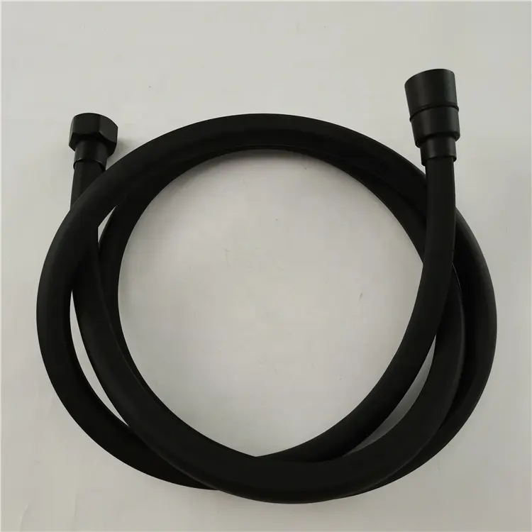 China Manufacturer High Quality shower hose pvc black matt flexible shower hose hand shower head connection pipe
