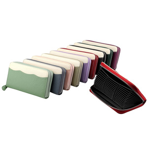 Vendita calda in fabbrica portacarte lunga in vera pelle portafoglio <span class=keywords><strong>donna</strong></span> <span class=keywords><strong>porta</strong></span> <span class=keywords><strong>carte</strong></span> di credito RFID - Product Image 2