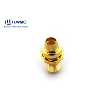 Conectores hembra RF soldadura montada en mamparo hembra SMA para cable 141