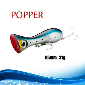 Señuelo <span class=keywords><strong>de</strong></span> Pesca <span class=keywords><strong>Mar</strong></span>ítima Transfronterizo Popper 95mm/31g <span class=keywords><strong>de</strong></span> Acero Inoxidable, Cebo Duro Artificial <span class=keywords><strong>de</strong></span> Peso Pesado para Peces <span class=keywords><strong>de</strong></span> Agua Salada - Product Image 3