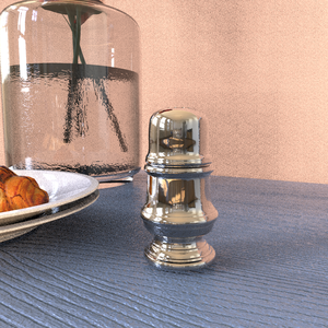 All'ingrosso Set di <span class=keywords><strong>sale</strong></span> e pepe in ceramica classico personalizzato Dispenser di condimento con finitura argento elettrolitico stoviglie di lusso - Product Image 6