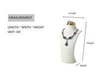 Présentoir de Luxe DIGU Innovant pour Colliers et Boucles d'Oreilles, Mannequin en Cuir Imprimé pour Vitrine et Exposition