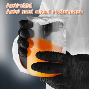 Guantes de seguridad antideslizantes de látex Natural, resistentes al aceite, ácido alcalino, para trabajo - Product Image 5