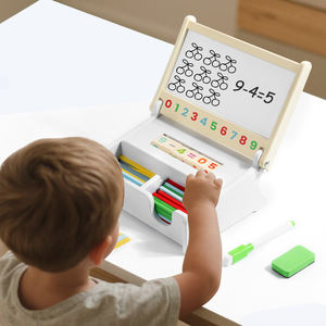 MarsMarie madera niños Montessori aritmética palo contando matemáticas niño enseñanza ayuda jardín <span class=keywords><strong>de</strong></span> infantes Primer Grado iluminación - Product Image 2