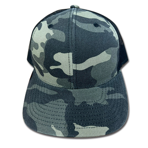 Custom Leather Patch Blank Black <b>Duck</b> Retro Camo Outdoor Trucker <b>Hat</b> Cap Sport 5 Panel Plastic Snap Mesh Vintage Trucker <b>Hat</b> - Product Image 1