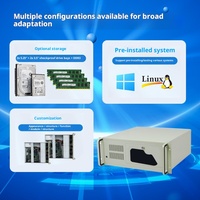 Mesin kontrol industri PC Rackmount 4U, tahan debu tahan guncangan I3 I5 I7 kinerja tinggi Host Server komputer industri