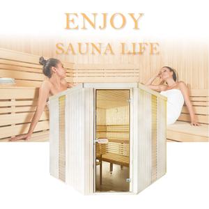 ساونا الجافة غرفة البخار حجم يمكن تخصيص البني الداكن البخار ساونا أبواب زجاجية - Product Image 6