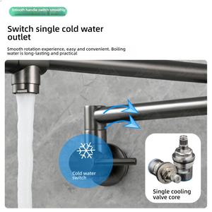 <span class=keywords><strong>Robinet</strong></span> de cuisine moderne mural pliable pour remplir les casseroles, idéal pour les cuisines de villas préfabriquées de luxe - Product Image 4