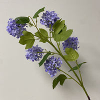 Bunga Hydrangea Buatan HGA, Bunga Hydrangea Sutra Realistis untuk Dekorasi Rumah dan Dekorasi Pernikahan Grosir