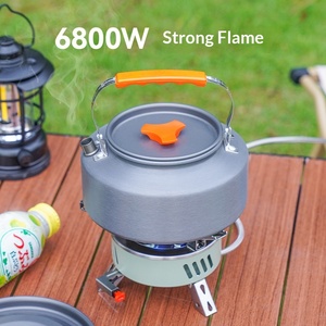 Estufa de butano portátil Beidou para exteriores, de alta potencia, resistente al viento, con tres quemadores, plegable, para viajes en coche y picnics. - Product Image 4