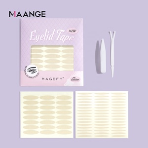 MAANGE Outils de maquillage des yeux, pinces, colle pour cils, ruban adhésif respirant mat imperméable invisible pour paupières doubles - Product Image 4