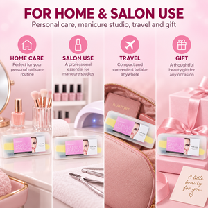 Ensemble de manucure professionnel de 12 pièces pour salon, polissage, éclaircissement, nettoyage, réparation des bords rugueux, ensemble de soins des ongles pour femmes, ensemble cadeau - Product Image 3