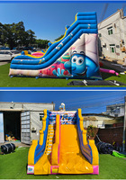 Toboggan gonflable à thème 6,5x4x5, grande aire de jeux intérieure parent-enfant, équipement d'extension pour enfants, vente en gros personnalisée