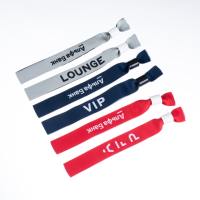 Bracelet en tissu polyester tissé imprimé, écologique et sportif, personnalisé en usine, pour bars, concerts, événements et fêtes