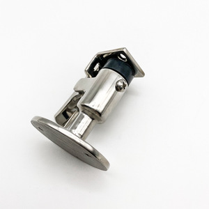 Stainless Steel <b>Door</b> Stop Wall Mount Heavy Duty <b>Spring</b> Loaded Entry <b>Door</b> Holder With Rubber Tip - Product Image 2