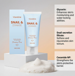 Limpiador suave que limpia la piel del rostro, refrescante, suave y sin sensación de tirantez, limpieza facial diaria. - Product Image 3