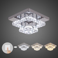 Lustre moderne en cristal en acier inoxydable LED K9 personnalisé pour salon, salle de banquet