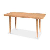 Vente en gros Table de restaurant en aluminium pour l'extérieur jardin bistrot café PE osier rotin