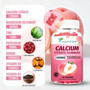 Gomitas de Citrato de Calcio de Rápida Absorción, Favorecen la Salud Dental y el Bienestar General con Potasio, Suplemento Dietético - Product Image 3
