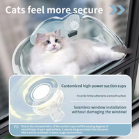 Nouveau Nid pour Chat en Matériau PP avec Ventouse Puissante, Hamac pour Chat, Nid pour Animaux de Compagnie à Ventouse pour Fenêtre Française