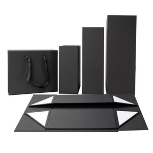 กล่องบรรจุภัณฑ์แม่เหล็กพับได้แบบแบนจากโรงงานโดยตรง กล่องของขวัญหรูหราแบบรีไซเคิล พร้อมฟองน้ำ ประหยัดต้นทุน สำหรับงานฝีมือและของขวัญ - Product Image 1