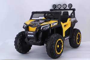 12V 2-kursi listrik truk naik mainan dengan pengendali jarak jauh plastik Power mobil roda mainan grosir untuk anak-anak 5-7 tahun - Product Image 5